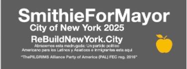 Vote ABBEY LAUREL-SMITH for MAYOR NYC at the ballot on Tuesday 4th of November, 2025